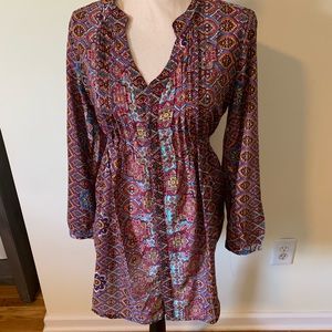 Cute short dress buttons all down the front